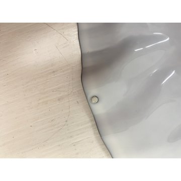 CESTINO FRUTTA ACCIAIO Lluis Clotet ALESSI FORMA ACCARTOCCIATA ø37cm BIANCO 2001