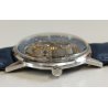 Revue Skeleton MSR 17 jewels OROLOGIO POLSO SCHELETRATO Vintage Wrist Watch BLU