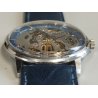 Revue Skeleton MSR 17 jewels OROLOGIO POLSO SCHELETRATO Vintage Wrist Watch BLU