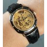 Revue Thommen Skeleton MSR t44 OROLOGIO POLSO SCHELETRATO Wrist Watch PLAQUE OR