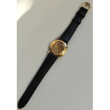 Revue Thommen Skeleton MSR t44 OROLOGIO POLSO SCHELETRATO Wrist Watch PLAQUE OR