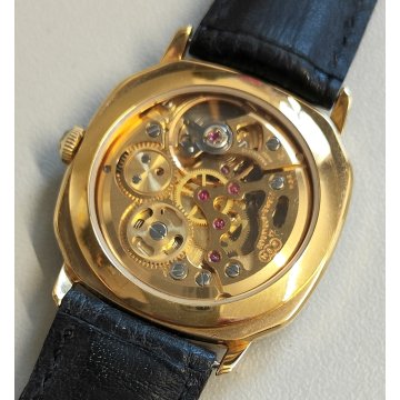 Revue Thommen Skeleton MSR t44 OROLOGIO POLSO SCHELETRATO Wrist Watch PLAQUE OR