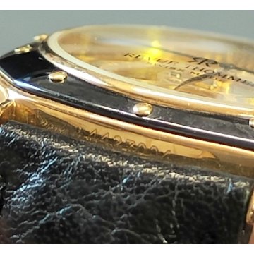 Revue Thommen Skeleton MSR t44 OROLOGIO POLSO SCHELETRATO Wrist Watch PLAQUE OR