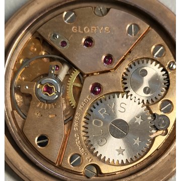 MOVIMENTO OROLOGIO POLSO Glorys 320 meccanico ANNI 60 WRIST WATCH dial ø 31