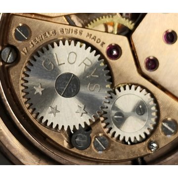 MOVIMENTO OROLOGIO POLSO Glorys 320 meccanico ANNI 60 WRIST WATCH dial ø 31