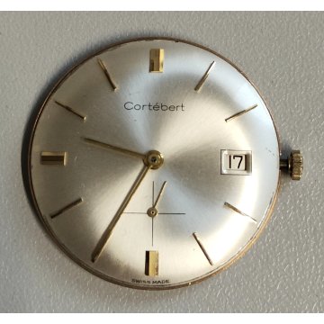 MOVIMENTO OROLOGIO POLSO Cortebert 292 meccanico ANNI 60 WRIST WATCH dial ø 32