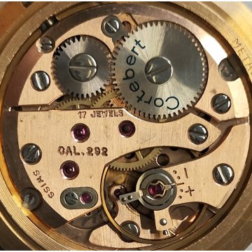 MOVIMENTO OROLOGIO POLSO Cortebert 292 meccanico ANNI 60 WRIST WATCH dial ø 32