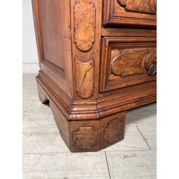 ANTICO COMO CANTERANO NOCE 1600 MOBILE CASSETTONE SECRETAIRE SEGRETO CASSETTO