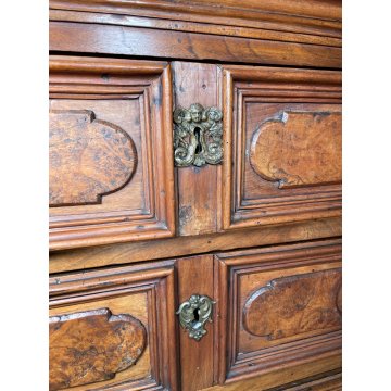 ANTICO COMO CANTERANO NOCE 1600 MOBILE CASSETTONE SECRETAIRE SEGRETO CASSETTO