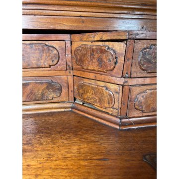 ANTICO COMO CANTERANO NOCE 1600 MOBILE CASSETTONE SECRETAIRE SEGRETO CASSETTO