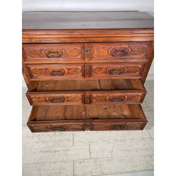 ANTICO COMO CANTERANO NOCE 1600 MOBILE CASSETTONE SECRETAIRE SEGRETO CASSETTO