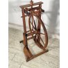 ANTICO RARO FILARINO ARCOLAIO EPOCA 1800 LEGNO RUOTA PEDALE LANA TESSUTO TESSILE