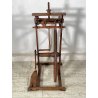 ANTICO RARO FILARINO ARCOLAIO EPOCA 1800 LEGNO RUOTA PEDALE LANA TESSUTO TESSILE