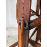 ANTICO RARO FILARINO ARCOLAIO EPOCA 1800 LEGNO RUOTA PEDALE LANA TESSUTO TESSILE
