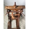 ANTICO RARO FILARINO ARCOLAIO EPOCA 1800 LEGNO RUOTA PEDALE LANA TESSUTO TESSILE
