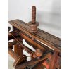 ANTICO RARO FILARINO ARCOLAIO EPOCA 1800 LEGNO RUOTA PEDALE LANA TESSUTO TESSILE