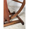 ANTICO RARO FILARINO ARCOLAIO EPOCA 1800 LEGNO RUOTA PEDALE LANA TESSUTO TESSILE