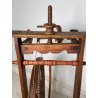 ANTICO RARO FILARINO ARCOLAIO EPOCA 1800 LEGNO RUOTA PEDALE LANA TESSUTO TESSILE