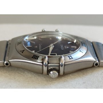 OMEGA Constellation Date quartz OROLOGIO POLSO Acciaio WRIST WATCH Lady BLU
