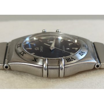 OMEGA Constellation Date quartz OROLOGIO POLSO Acciaio WRIST WATCH Lady BLU