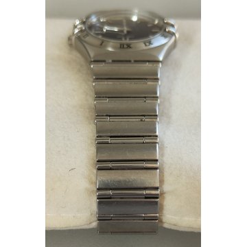 OMEGA Constellation Date quartz OROLOGIO POLSO Acciaio WRIST WATCH Lady BLU