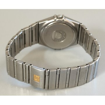 OMEGA Constellation Date quartz OROLOGIO POLSO Acciaio WRIST WATCH Lady BLU