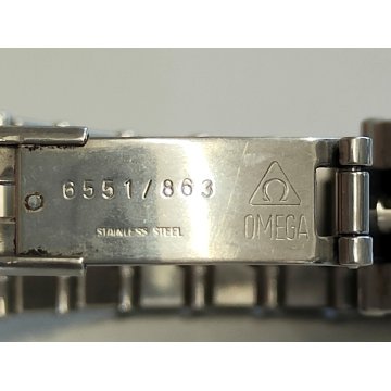 OMEGA Constellation Date quartz OROLOGIO POLSO Acciaio WRIST WATCH Lady BLU