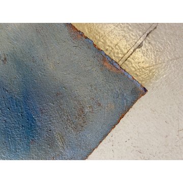 DIPINTO OLIO MASONITE G. Balansino PAESAGGIO MARINO BARCONI IN SOSTA  '79