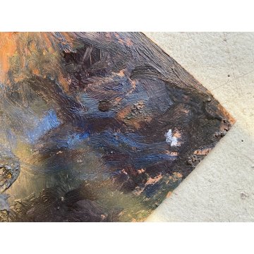 DIPINTO OLIO G. Balansino PAESAGGIO MARINO "Costa Brava" SCORCIO BARCA VELA '70