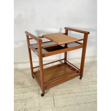 CARRELLO PORTAVIVANDE REGUITTI RISCALDATO PORTATA BAR VASSOIO TAGLIERE ROTELLE