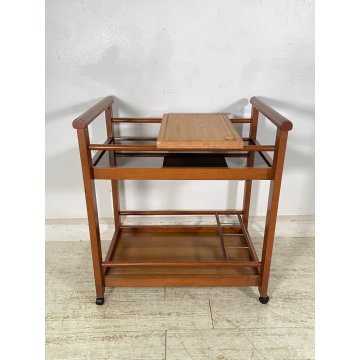 CARRELLO PORTAVIVANDE REGUITTI RISCALDATO PORTATA BAR VASSOIO TAGLIERE ROTELLE