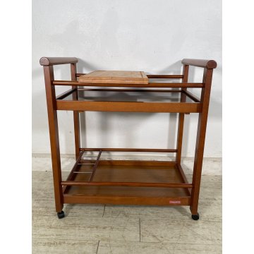 CARRELLO PORTAVIVANDE REGUITTI RISCALDATO PORTATA BAR VASSOIO TAGLIERE ROTELLE
