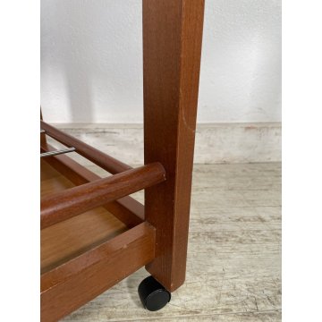 CARRELLO PORTAVIVANDE REGUITTI RISCALDATO PORTATA BAR VASSOIO TAGLIERE ROTELLE