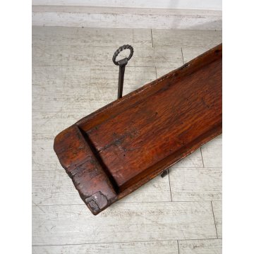 ANTICA MENSOLA MANGIATOIA PORTA FIORI VASO LEGNO EPOCA '800 ALARI CONSOLLE OLD