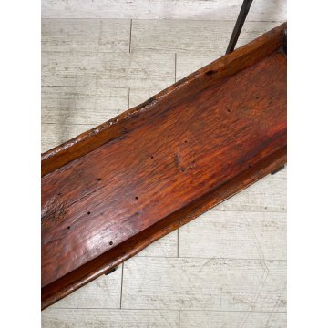 ANTICA MENSOLA MANGIATOIA PORTA FIORI VASO LEGNO EPOCA '800 ALARI CONSOLLE OLD