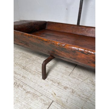 ANTICA MENSOLA MANGIATOIA PORTA FIORI VASO LEGNO EPOCA '800 ALARI CONSOLLE OLD