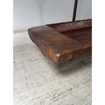ANTICA MENSOLA MANGIATOIA PORTA FIORI VASO LEGNO EPOCA '800 ALARI CONSOLLE OLD