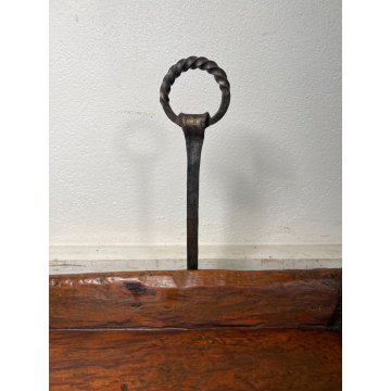 ANTICA MENSOLA MANGIATOIA PORTA FIORI VASO LEGNO EPOCA '800 ALARI CONSOLLE OLD