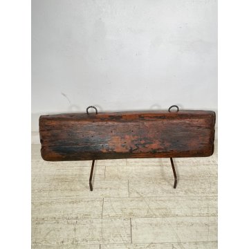 ANTICA MENSOLA MANGIATOIA PORTA FIORI VASO LEGNO EPOCA '800 ALARI CONSOLLE OLD