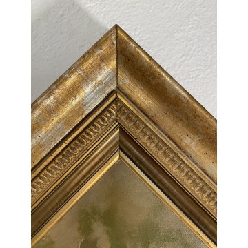 GRANDE QUADRO DIPINTO OLIO G. Solenghi SCENA GENERE "Cortile rustico" CONTADINA