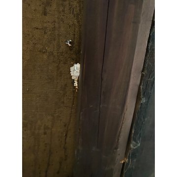 GRANDE QUADRO DIPINTO OLIO I. Karpof RITRATTO NOBILUOMO FIGURA MASCHILE CORNICE