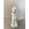 STATUETTA SCULTURA ANGELO in PREGHIERA Carbet CERAMICA BIANCA COLAGGIO 15cm/h