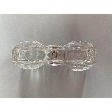 SALIERA VINTAGE MENAGE CONDIMENTO TAVOLA VETRO PRESSATO PORTA SALE STUZZICATENTI