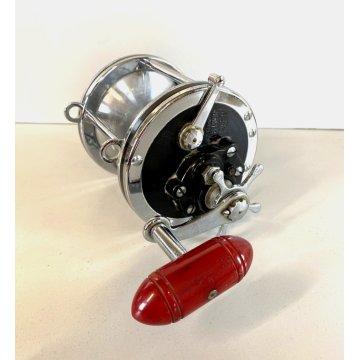 MULINELLO PESCA D'ALTURA Penny Senator 6/0 Fishing Reel. Red Handle MADE IN USA