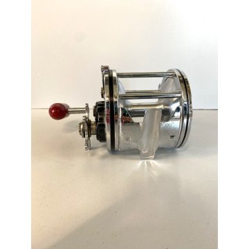 MULINELLO PESCA D'ALTURA Penny Senator 6/0 Fishing Reel. Red Handle MADE IN USA