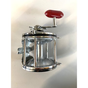 MULINELLO PESCA D'ALTURA Penny Senator 6/0 Fishing Reel. Red Handle MADE IN USA