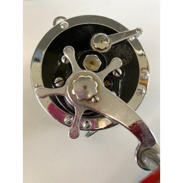 MULINELLO PESCA D'ALTURA Penny Senator 6/0 Fishing Reel. Red Handle MADE IN USA
