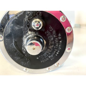 MULINELLO PESCA D'ALTURA Penny Senator 6/0 Fishing Reel. Red Handle MADE IN USA