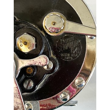 MULINELLO PESCA D'ALTURA Penny Senator 6/0 Fishing Reel. Red Handle MADE IN USA