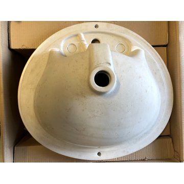 LAVANDINO CERAMICA POZZI GINORI LAVABO INCASSO DECORO A. CAMPI Tulipano Vaiolet